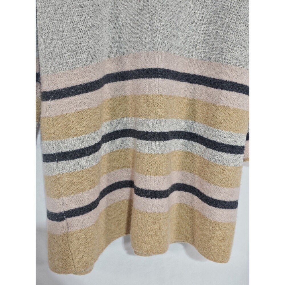 Fortune & Ivy Cardigan Sweater Striped Long Sleeve Open Size L - Picture 4 of 13